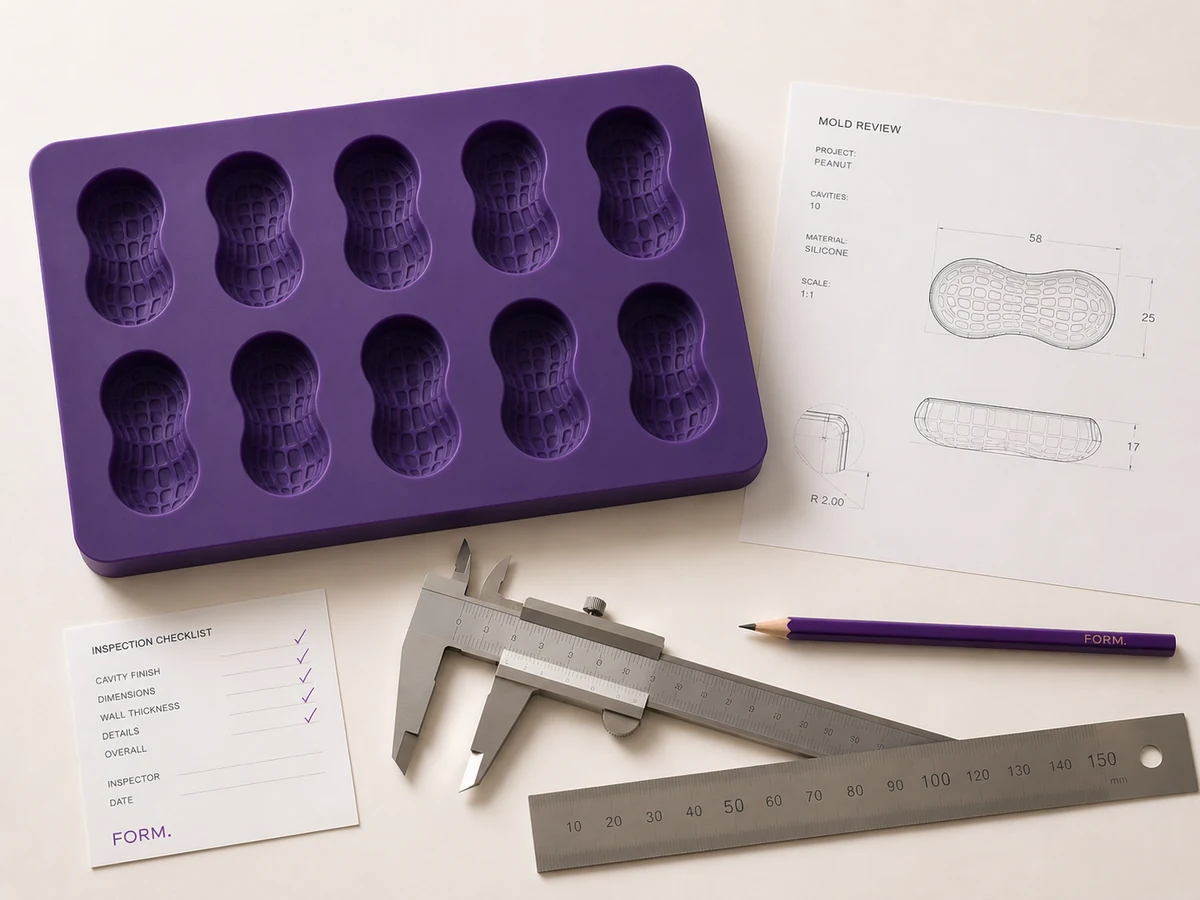 Technical review and quality control setup for a custom FORM mold project